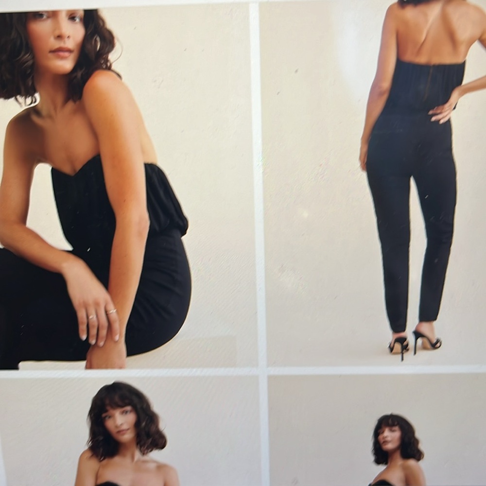 Free people black jumpsuit medium
